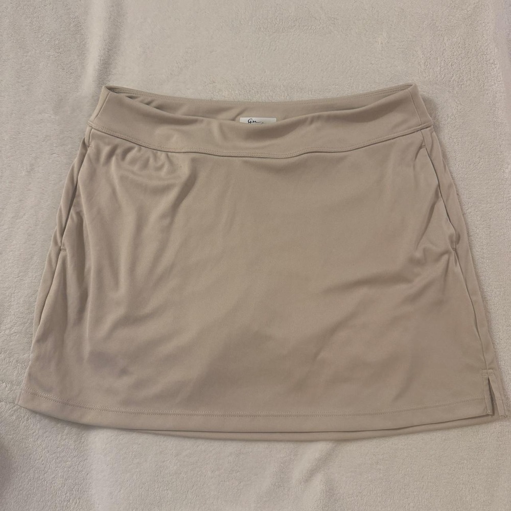 Greg Norman tan skort beige womens small